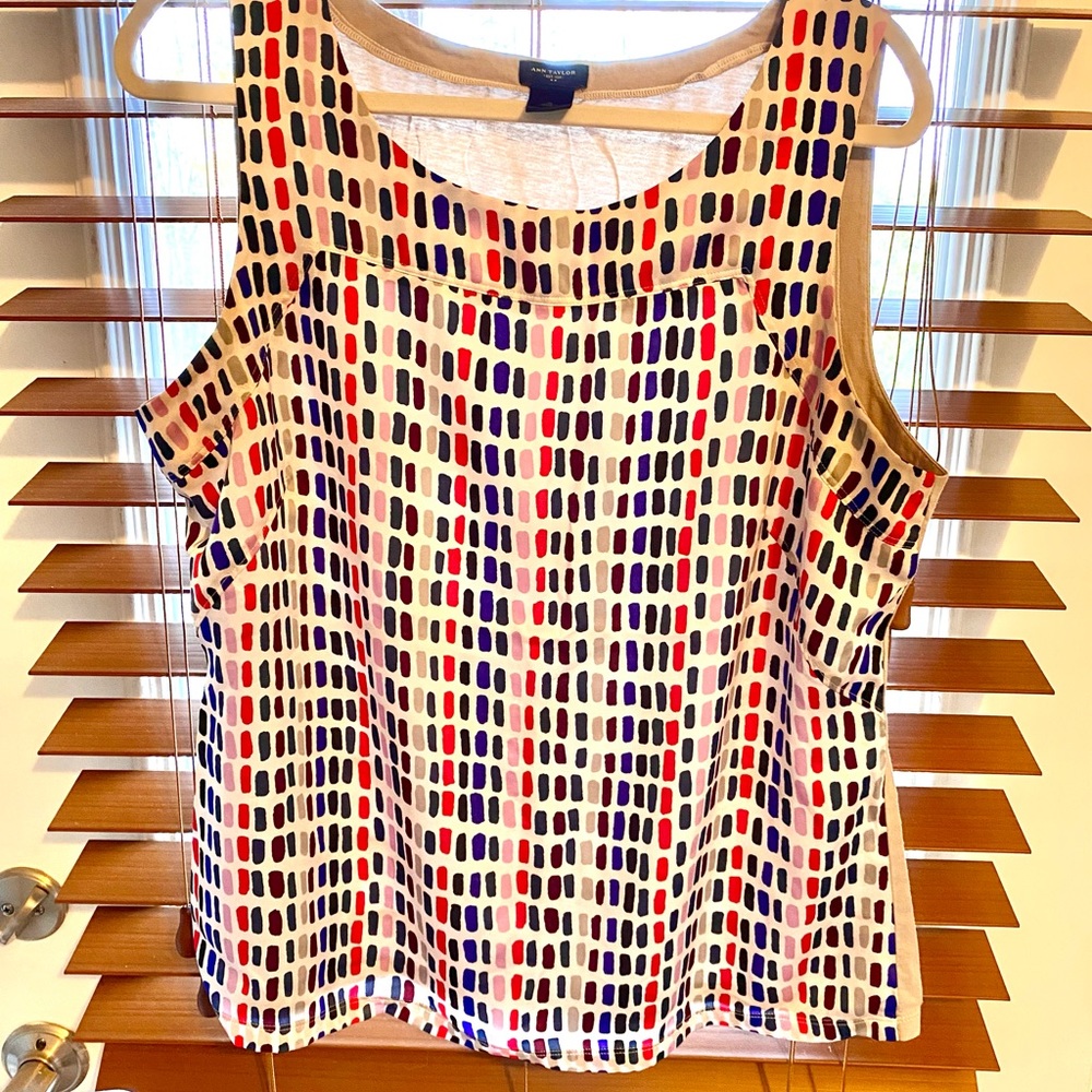 Ann Taylor Multi-colored Tank